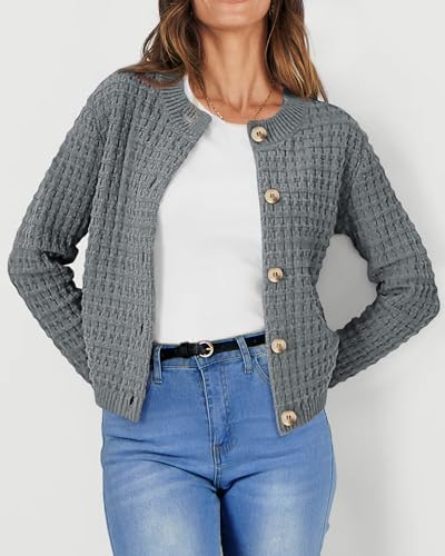 PRETTYGARDEN Women's Fall Lightweight Cardigan Sweaters