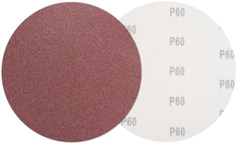 HARFINGTON 5 Pcs 9 Inch Sanding Discs 60 Grit Red Aluminum Oxide