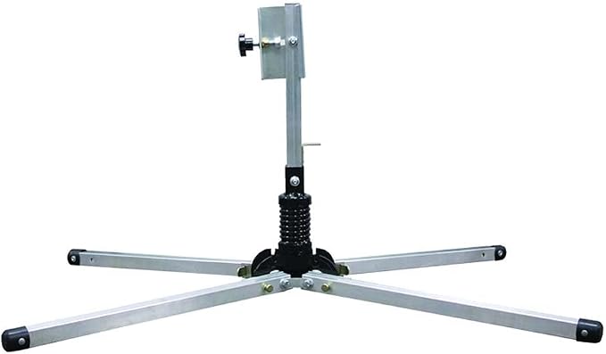 Plasticade Watchdog Aluminum Compact Single Spring Stand for 36" & 48" Roll-Up Signs, Automotive Grade Steel Spring, Universal Sign Clamp, Extendable and Lockable Legs with Non-Skid Rubber Feet