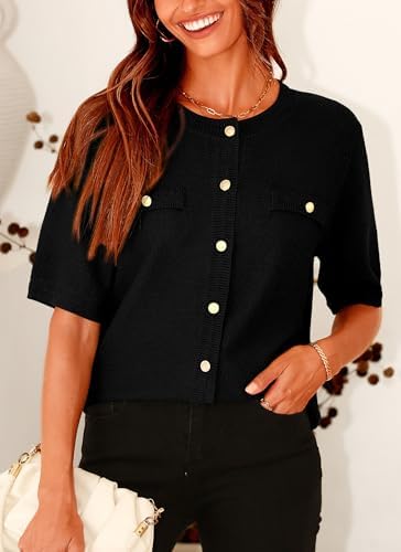 PRETTYGARDEN Women's Summer Casual Button Down Shirts