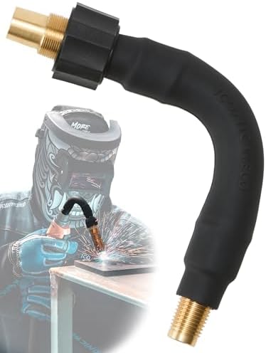 Mig Welding Gun Accessories Aluminium Flexible Neck QT3-FX Replacement for Bernard style Neck QT3
