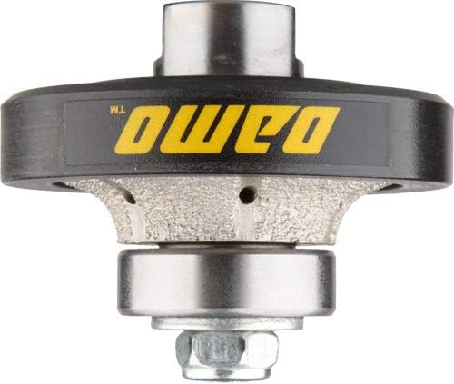 DAMO 3/8 inch Demi Bullnose & Half Bullnose Diamond Hand Profile Wheel, Hand Profiler, Medium Grit Router Bit, 5/8-11 Thread, for Granite, Concrete, Marble, and Countertop Edge