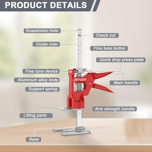 Labor Saving Arm Jack 2 Pack 440LB Capacity Height Adjustment Hand Jack
