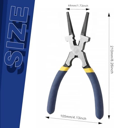 Professional 8" Weliding Pliers, Sharp MIG Pliers for Rust Resistant, Long Nose with Anti-slip Handle - Durable and Effecient (1pc)