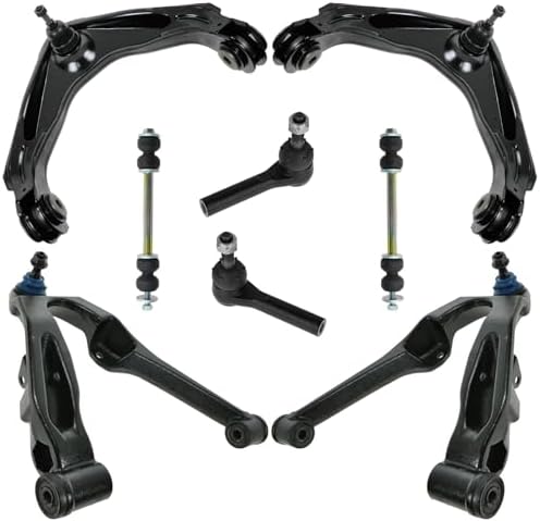 TRQ Front Steering & Suspension Kit Control Arm with Ball Joint Sway Bar