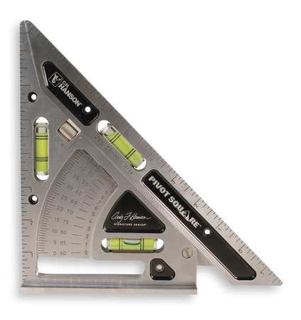 Pivot Square, Aluminum, 11 x 8 In, Holster