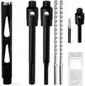 Diamond Core Drill Bit 1"(25mm) with Pilot Bit & Adapters (SDS Plus & Hex) – Upgraded Welded Segments, 8.6" Depth – for Concrete, Solid Brick, Hollow Brick, Masonry & More