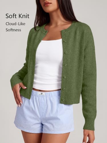 Trendy Queen Cropped Cardigan Sweaters for Women Fall Fashion Clothes 2026