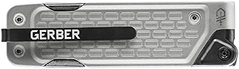 Gerber Gear Lockdown Driver 7-in-1 EDC Multitool - 2.5" Plain Edge Blade, Scissors, Bit Driver - Gifts for Men, Everyday Carry Gear and Survival Equipment - Silver