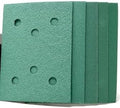 50 Pack 3" x 4" 6-Hole Hook and Loop Sanding Sheets, Aluminum Oxide Polyester Film Backing for Wood and Metal, Rectangle Detail Sander Pads - 600 Grit