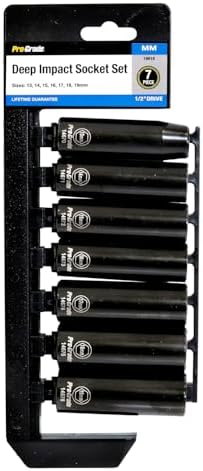 7 PC. 1/2" DR. METRIC DEEP IMPACT SOCKET SET