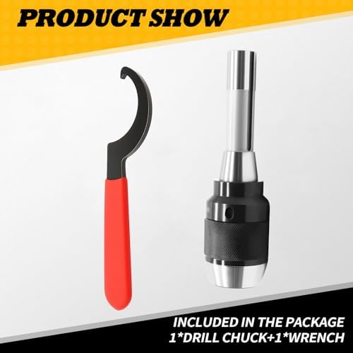1/64"- 1/2" Special Heavy Duty Keyless Drill Chuck With R8 Shank