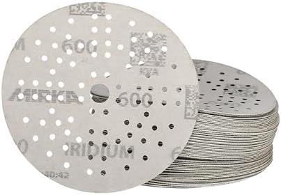 Mirka Sandpaper Discs Iridium 5 Inch 89 Holes Hook and Loop