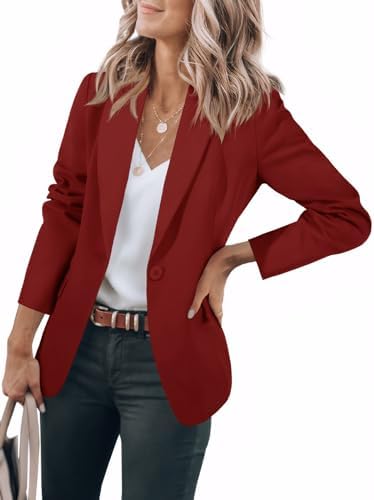 Cicy Bell Womens Casual Blazers Long Sleeve Work Office Suit Jackets Blazer
