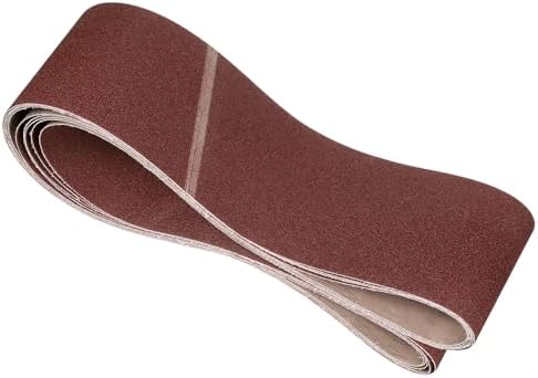 5 Pcs Sanding Belts 6 x 89 Inch 60 Grit Aluminum Oxide