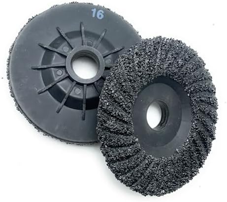 SIGNI 5 Pack SiC Plastic Back Grinding Wheel for Granite/Marble/Concrete and Glasses (4.5 INCH, 16 GRIT)