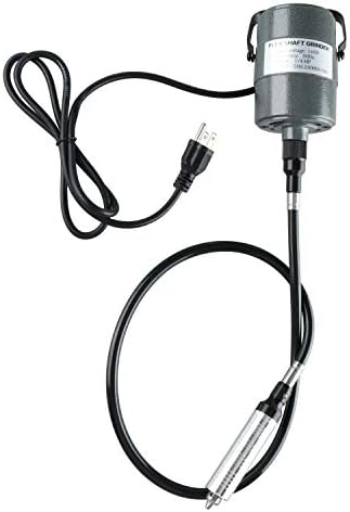 1/4"HP Rotary Tool Flex Shaft Carver Electric Hanging Grinding Machine, Foot Pedal Control, 110V 380W Power, Multi-function Tools for Carving, Buffing (380W)