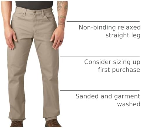 Dickies Men's Relaxed Fit Heavyweight Duck Carpenter Pants
