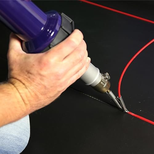 Hot Blast Torch Overlap Air Welding Gun Welder Pistol Tool Hot Air Gun 1600W (120 Voltage and speed nozzle)