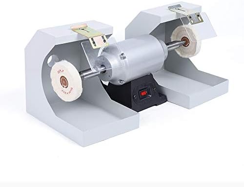 TFCFL 110V Polisher Polishing Machine Dental Laboratory Lathe Buffing Grinder for Jewelry Polishing Burnishing Casting US Stock