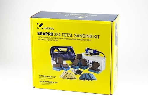 EKAPRO 3"x4" Total Sanding Kit - Central Vacuum with Fabric Tool Bag