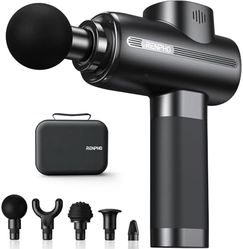 RENPHO Active Massage Gun Deep Tissue, Percussion Handheld Neck Massager