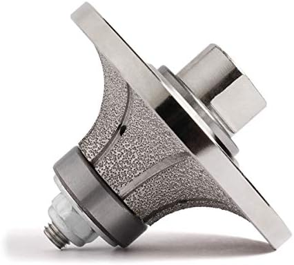 Z-LION B25 1" Diamond Hand Profile Wheel Router Bit Half Profiler Wheel for Granite Concrete Marble Edge with 5/8"-11 Thread