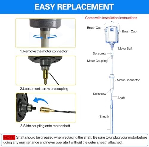 Compatible Foredom Flex Shaft Rotary Tools，39" S-93 Shaft & S-77 Sheath Kit