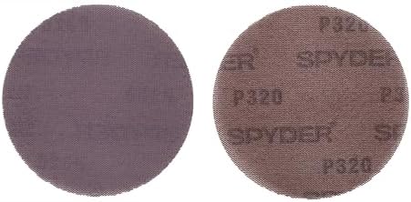 Spyder 10-Pack 320 Grit Sanding Discs, Ceramic Net, 5-Inch Hook and Loop, for Random Orbital Sander (500065)