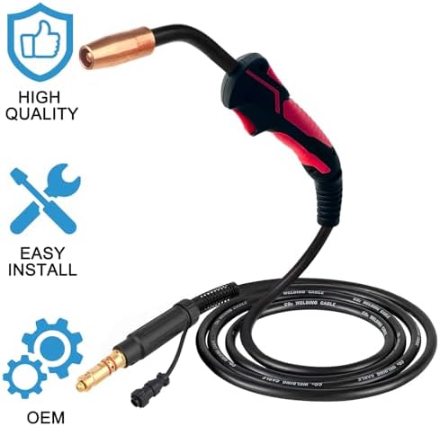 MIG Welding Gun Torch 100A 15ft Replacement for Lincoln Magnum 100L K530-6