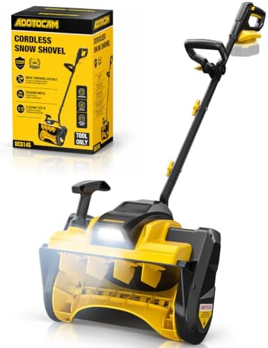 14'' Cordless Snow Shovel Compatible with Dewalt 20V Battery (No Battery)
