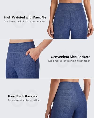 G4Free Yoga Pants for Women Wide Leg Pants with Pockets High Waisted