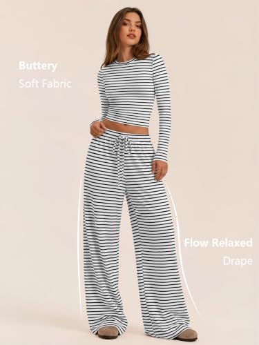Trendy Queen Women's 2 Piece 2026 Fall Fashion Lounge Set with Pockets