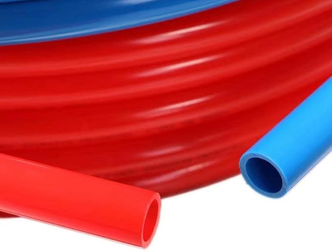 EFIELD 1/2 inch 2x75 ft Pex-b Pipe/Tool Kit- Pex-b Pipe/Tubing Blue & Red 150ft, Crimping Tool, Pipe Cutter, 30 Pieces Stainless Steel Clamps,(AB-2-75-KIT)
