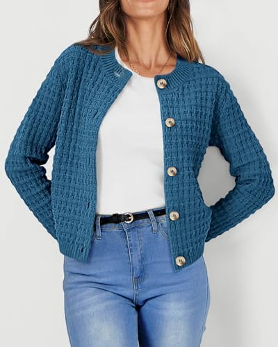 PRETTYGARDEN Women's Fall Lightweight Cardigan Sweaters