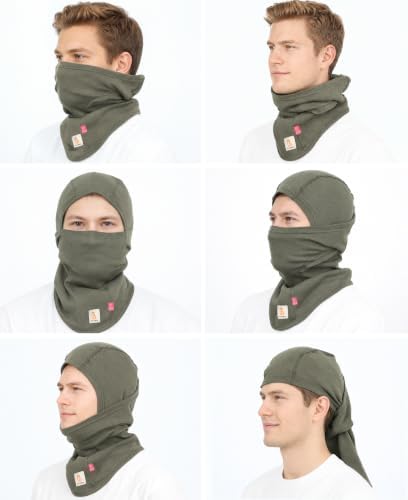 BOCOMAL FR Balaclava with Face Mask 7oz Midweight Arc Rated NFPA2112 CAT2