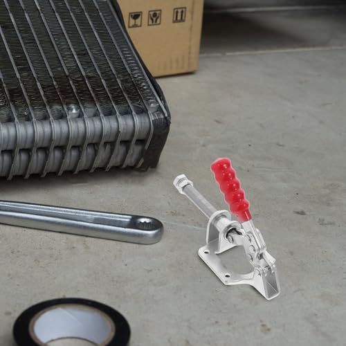 4pcs Push Pull Toggle Clamps for Woodworking, Heavy Duty Zinc-plated Steel Hand Push Clamps with Quick Release, Pull Action Workholding Devices for Carpentry and DIY Projects