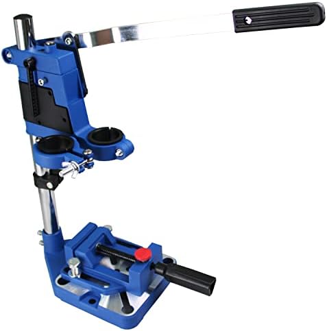 TEXALAN(R) Drill Press Rotary Tool Workstation Stand with Wrench- 220-01- Mini Portable Drill Press- Tool Holder- 2 inch Depth- Ideal for Drilling Perpendicular and Angled Holes