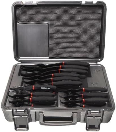 WISEUP 12 Pcs Snap Ring Pliers Set, Heavy Duty Circlip Pliers Kit tool
