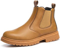 Steel Toe Boots for Men & Women,Slip On Work Boots for Construction