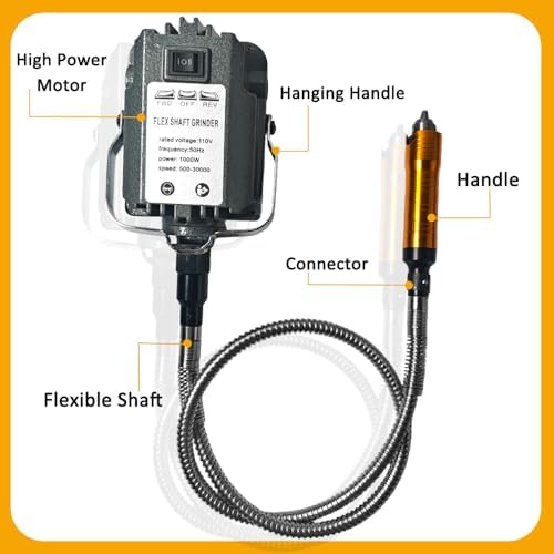 1000W Carve-Buffing Electric Flex Shaft Rotary Tool Hanging Grinder