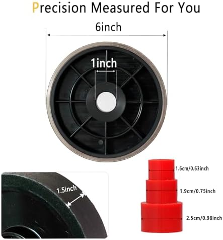 DZQ 6 Inch Grit 280 Diamond Lapidary Jewelry Grinding Wheel