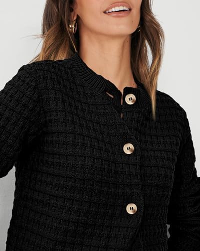 PRETTYGARDEN Women's Fall Lightweight Cardigan Sweaters