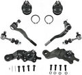 TRQ Front Steering & Suspension Kit Ball Joint Sway Bar Stabilizer Link Tie