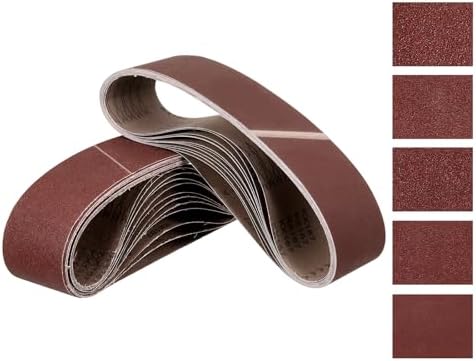 30 Pcs Sanding Belts 4 x 36 Inch 80/120/150/240/400 Grit