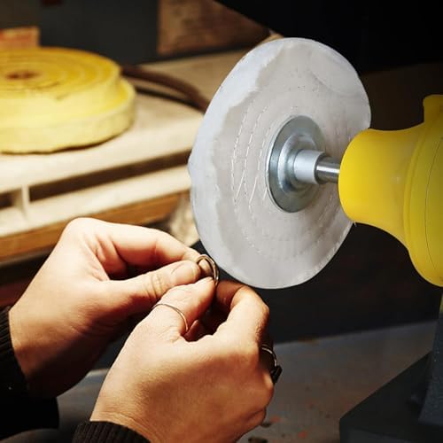 Woodskil 6" 1/2HP Benchtop Buffer Polisher,4A,3450RPM