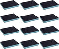 Utoolmart Sanding Sponge Sanding Blocks, 220 Grit Wet Dry Sandpaper Sponge, Washable and Reusable Sand Sponge Kit, for Kitchen Cookware Cleaning and Rust Removal of Rusted Metal, Blue, 12 Pcs