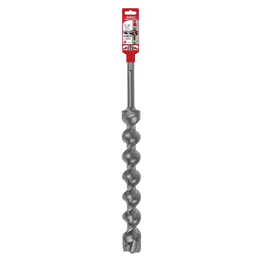 Diablo Rebar Demon SDS-Max 4-Cutter Carbide-Tipped Hammer Drill Bit - 2" Diameter, 21" Length, 16" Working Length - DMAMX1400