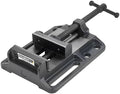 Strong Hand Tools 6.3" Heavy Duty Drill Press Vise, 3000 lb Clamping Force, Portable Bench Vise with Slotted Base, Hardened V-grooved Jaws, SBV388