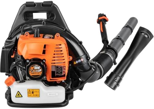 PROYAMA 51.7cc Gas Backpack Leaf Blower 600CFM 250MPH Gas Powered Blower